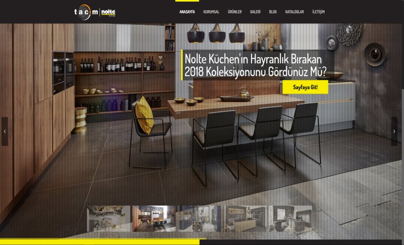tacim.com.tr Nolte Mutfak Web Site Tasarımı